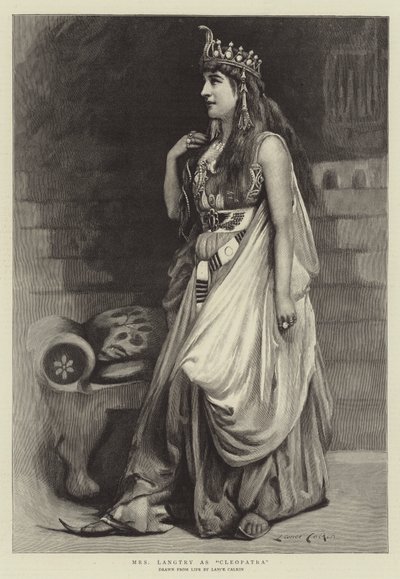 Mrs Langtry as Cleopatra by Lance Calkin